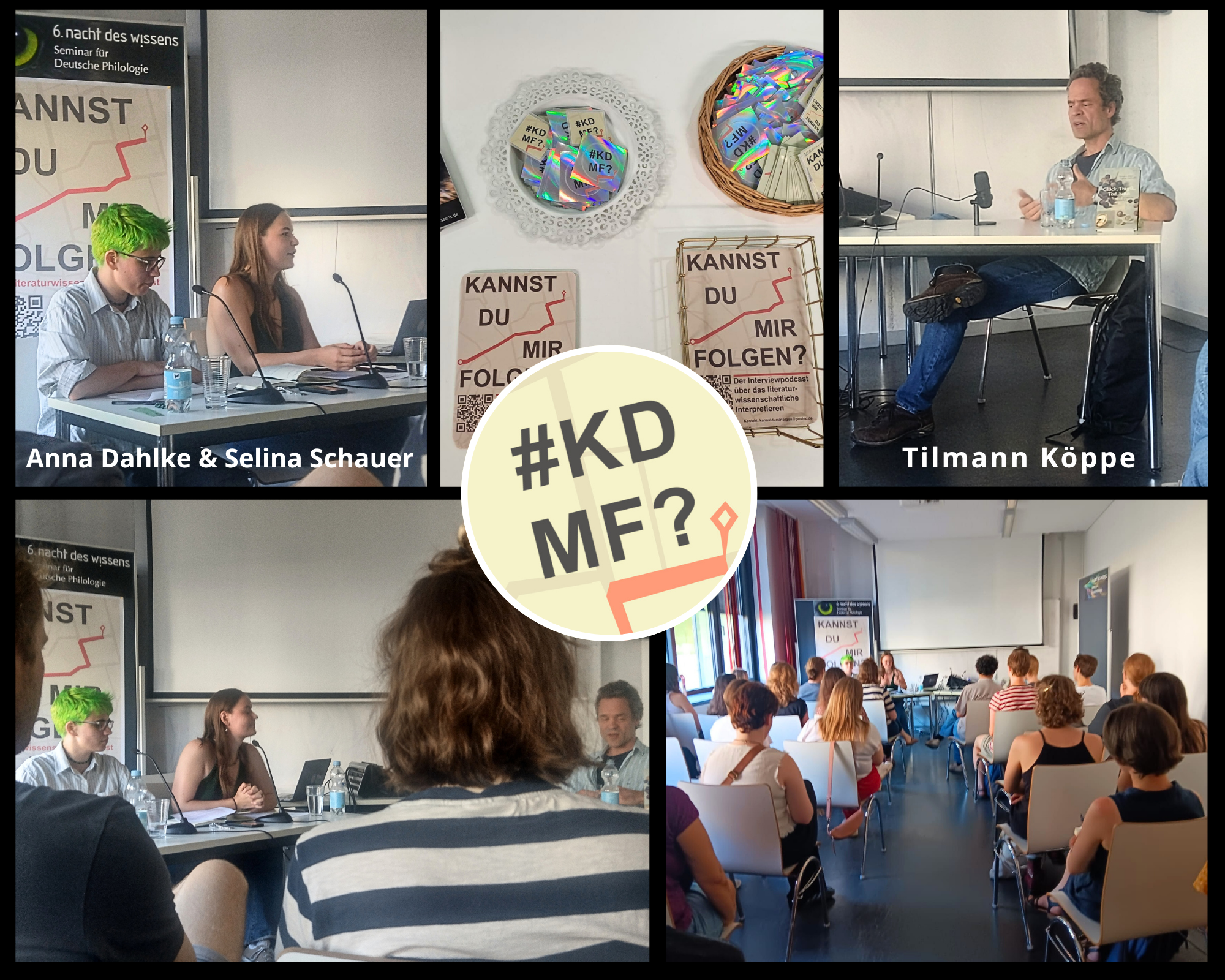 Team KDMF beim Live-Auftritt mit Tilmann Köppe